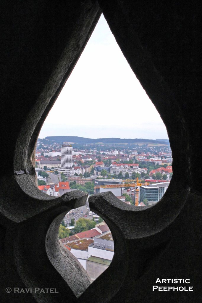 Artistic Peephole in Cathedral Tower