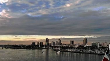 Sunset over Long Beach, CA