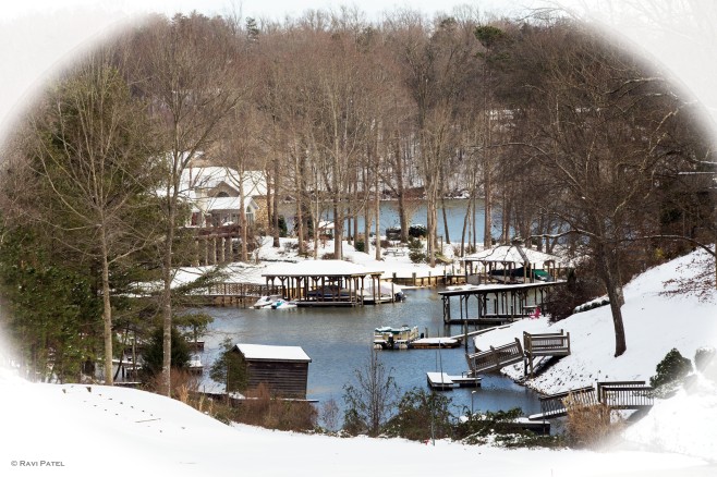 A Winter Postcard from Lake Hickory